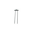 200組 黒丸君 (黒) 4穴 20cm 丸板と杭のセット 防草シート 不織布 止め具 槍木産業 うつぎ産業 カ施 代引不可