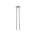 200組 黒丸君 (黒) 4穴 30cm 丸板と杭のセット 防草シート 不織布 止め具 槍木産業 うつぎ産業 カ施 代引不可