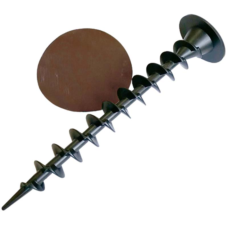 600本 ガンコピン 250mm 防草パッチ ブラウン 防草シート を 軟弱地盤に強力固定 インパクトレンチ で..