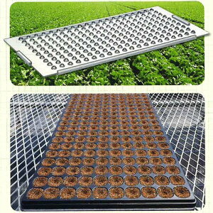 アクリルプレス AT128 タキイワンウェイセルトレイ 128穴 専用 培養土を鎮圧・播種穴あけ機 タS D