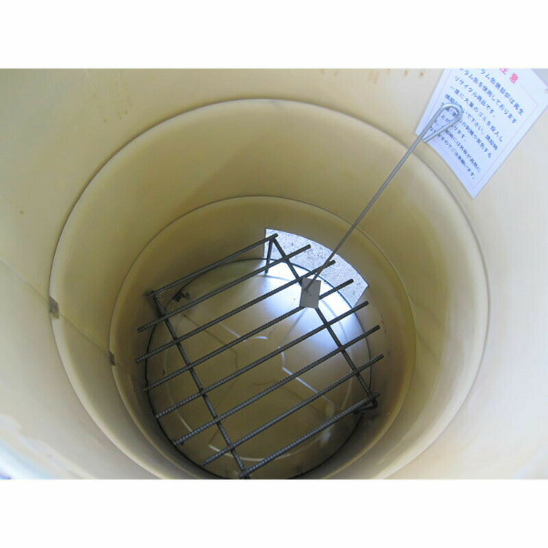 塗装無 緑 ドラム缶焼却炉 煙突付 200L 焼却炉 納期1ヶ月以上 ミY 代引不可通販格安セール情報　楽天　通販