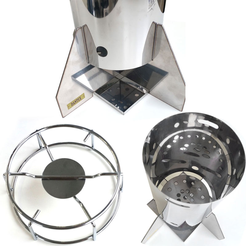 エコ楽ロケット コンロ ストーブ バーベキュー BBQ キャンプ 災害対策 モバイル SUS430 アMD通販格安セール情報 楽天 通販