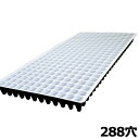 100枚入 プラグトレイ 白黒 288穴 12×24列 30×59cm 288(W) プラグトレー セルトレイ 自動播種機械用 日A 代引不可