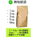 200枚 米袋 1kg 用 無地 テープ付 スタンディングタイプの 角底袋 二層クラフト 昭和パックス 代引不可