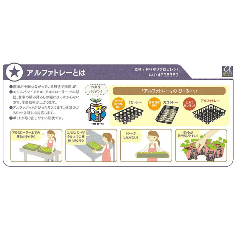 【4/30までエントリーで最大100%Pバック】30枚 03アルファトレー 9cm 40穴 黒 外寸...