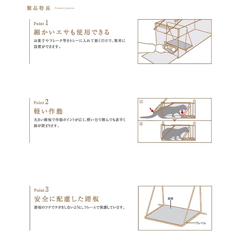 D type No.404 AG-4 ハクビシン アライグマ キツネ 狐 保護用 捕獲器 退治 撃退 害獣駆除 栄工業 T野D 3