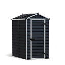 スカイライト 4×6 121cm×177cm ミッドナイトグレー 物置 収納庫 屋外 おしゃれ ポリカーボネート ストレージ サイクルポート DIY カノピア ...
