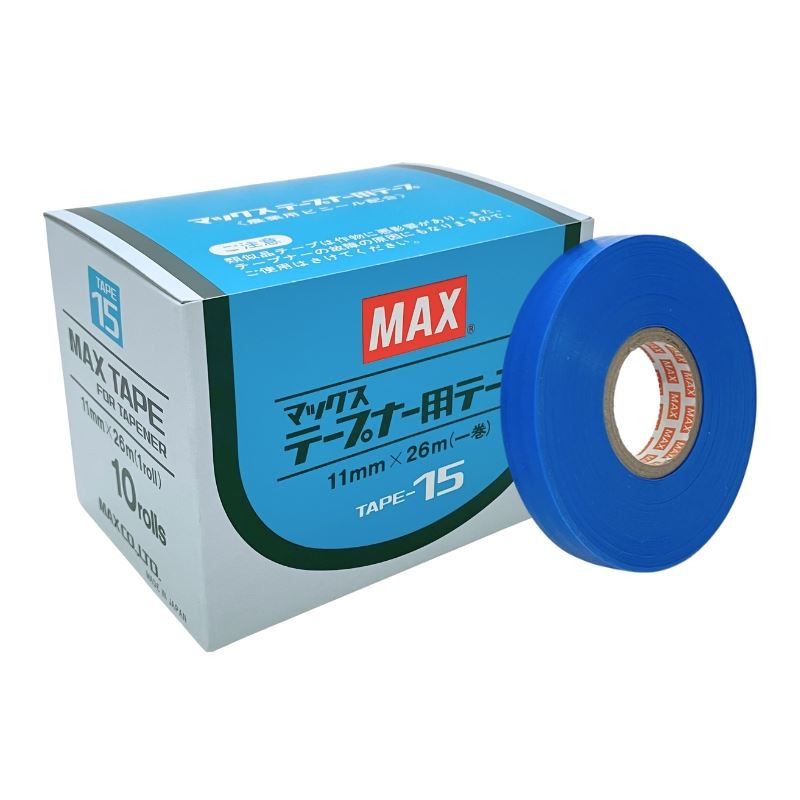 30箱×10巻入 TAPE-15 青 マックステープナー 用の 替え テープ MAX マックス TAPE15 カ施 代引不可