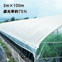 2m×100m 白 遮光率約75% タキイホワイトTW 遮光ネット TW75 寒冷紗 タキイ種苗 代引不可