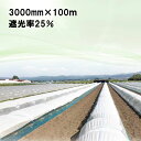 3000mm×100m 白 遮光率25% ラウンドクール 遮光ネット 寒冷紗 JX ANCI タS 代引不可