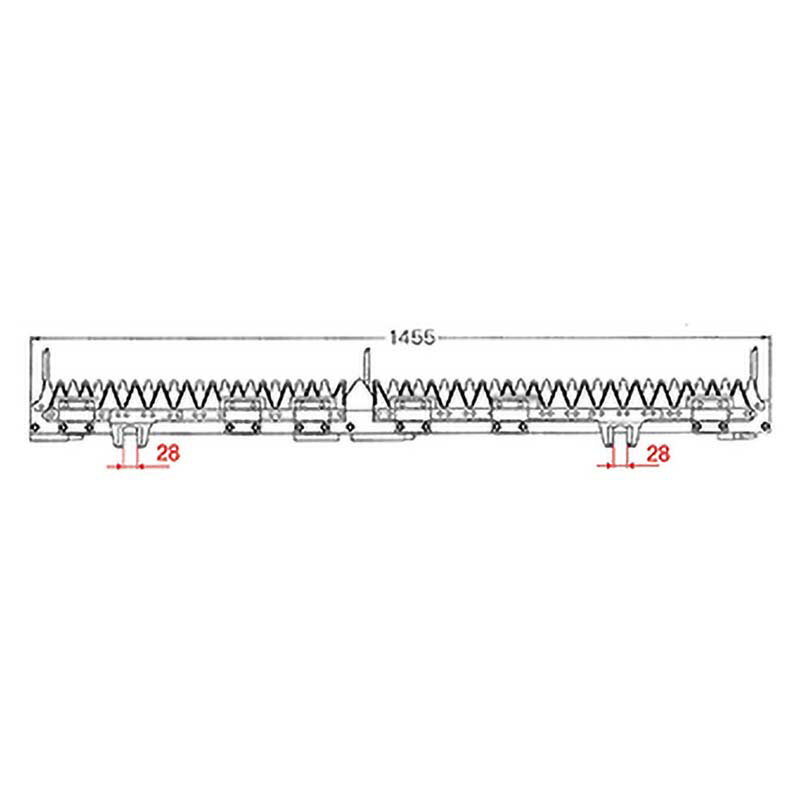 nashim コンバイン刈刃 K クボタ ツイン4条 金具付 6061 R1-35 R1-40 R1-45 R1-351 R1-401 R1-451 ナシモト オK 代引不可