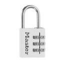 マスターロック ナンバー可変式 南京錠 ホワイト 630JADWHT アルミ製 防犯 Master Lock アMD