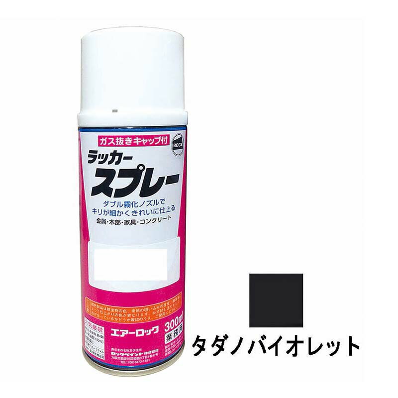 建機用 補修スプレー ラッカー 300ml タダノバイオレ