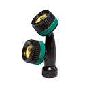 人力用 新 広角 2頭口 R型 G1/4 (122816) ヤマホ 工業 防J 代引不可