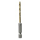チタンコーティング 六角軸ドリル 3mm No.2306-3 穴あけ ドリル 高芝ギムネ 三冨D