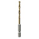 チタンコーティング 六角軸ドリル 3.8mm No.2306-3.8 穴あけ ドリル 高芝ギムネ 三冨D