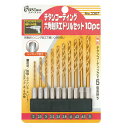 チタンコーティング 六角軸ドリル 10本セット 2〜5mm No.2307 穴あけ ドリル 高芝ギムネ 三冨D