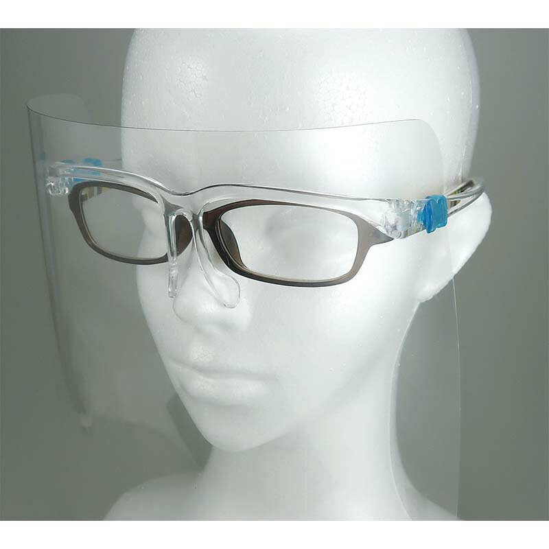 【3/31までエントリーで最大100%Pバック】メガネ型 フェイスシールド M-38 PET 衛生 飛沫対策 保護 高芝ギムネ 三冨D