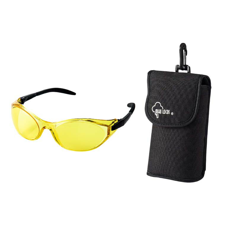 【4/30までエントリーで最大100%Pバック】プロ用 職人ゴーグル 専用ケース付 イエロー No.2733-Y ゴーグル メガネ 眼鏡 UVカット 耐衝撃 高芝ギムネ 三冨D