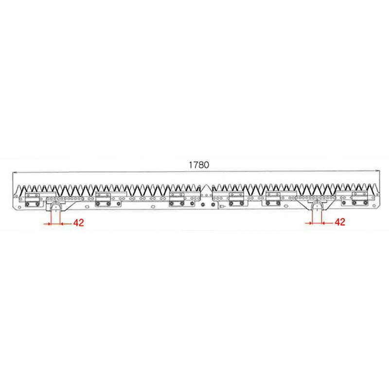 nashim コンバイン刈刃 Y ヤンマー 8174 LR分離5条 YH-570 YH-590 ナシモト オK 代引不可 1