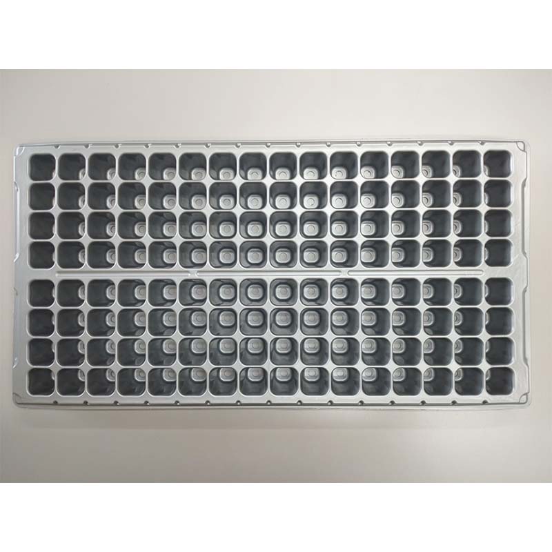 【4/30までエントリーで最大100%Pバック】100枚 セルトレー 銀 128穴 角穴 上穴あ...