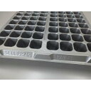 100枚 セルトレー 銀 128穴 角穴 上穴あり 280×545mm ポリプロピレン 国産 インチタイプ 育苗トレー セルトレイ アンドウケミカル サT 個人...