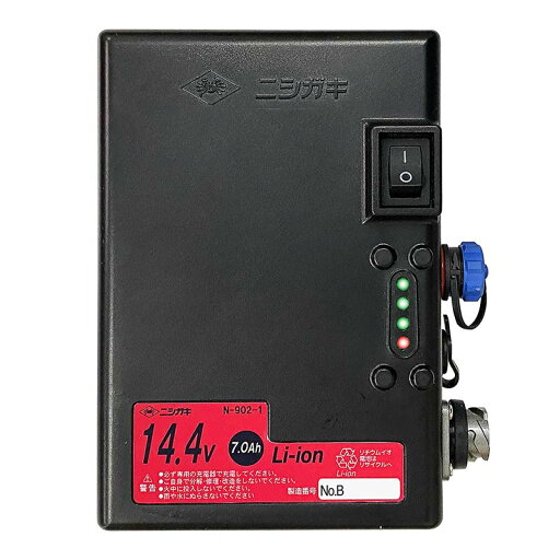 バッテリー リチウムイオンバッテリー 14.4V 7.0Ah N-902-1 高速バリカン用 大容量 ニシガキ工業 三冨D バッテリー リチウムイオンバッテリー 14.4V 7.0Ah N-902-1 高速バリカン用 大容量 ニシガキ工業 三冨D