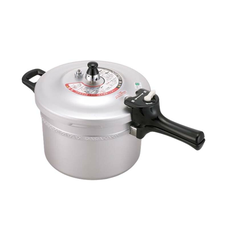 鍋 リブロン 圧力鍋 片手式 5.5L ガス火用 国産 北陸アルミニウム なべ キッチンウェア 調理器具 金TD