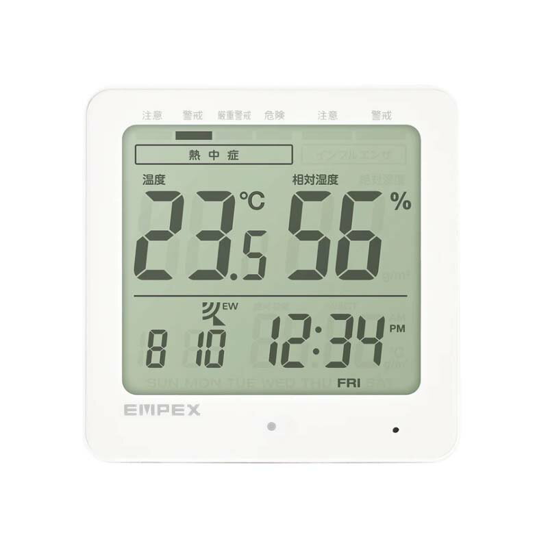【100%ポイントバック エントリー＆抽選2/25まで】デジタル快適計IVプラス TD-8210 EMPEX エンペックス気象計 電波時計付 温湿度計 温度計 湿度計 インフルエンザ予防 熱中症対策 高KD