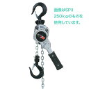 スーパーレバー 型式 SPII 500kg 揚量 0.5 ton 標準揚程 1.5 m 試験荷重 0.75 ton 手引力 35 kg チェーン線径 5 mm ...