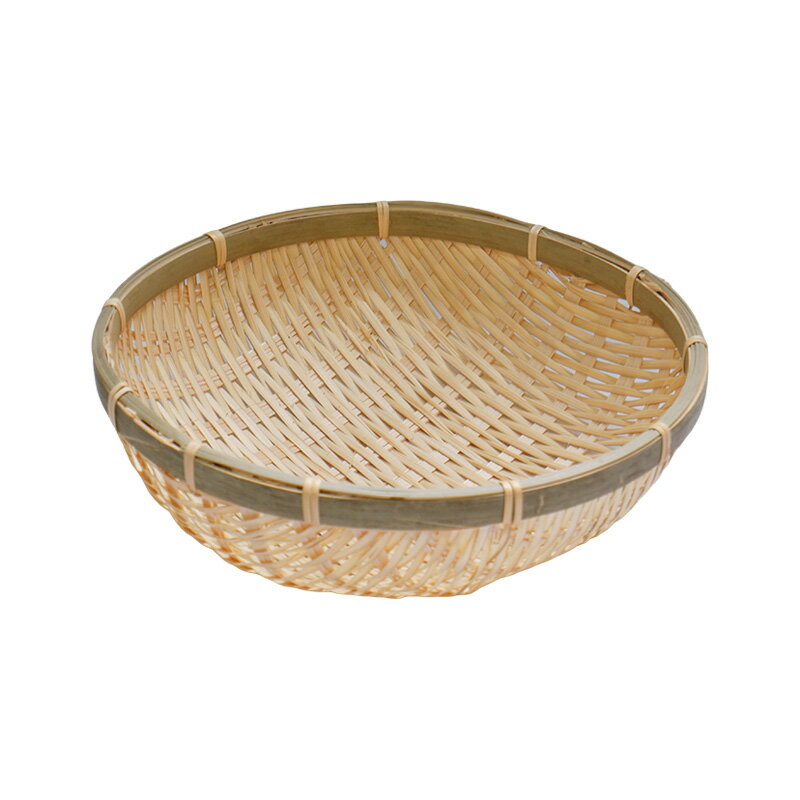 竹深ざる 22.5cm 竹製 ざる 竹ざる ザル 竹ザル 丸型 深型 深ザル かご 38061 小柳産業 H