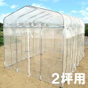 2坪 前後 ドア 付 2.2×3m ダイムハウス 入り口 扉 付 ビニールハウス 第一ビニール 第B DZ
