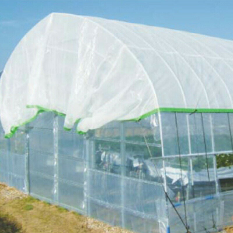 【100%ポイントバック エントリー＆抽選2/25まで】3本 ロール ハウス用 遮熱・遮光ネット 涼感ホワイト50 遮光率45％〜50% 1m×100m タキイ 暑さ対策 可視光透過 タS 代引不可