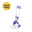 アルミ製 折りたたみキャリーカート 耐荷重30kg ゴムベルト付 FW-90S 渋Y H