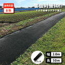 雑草抑制 おまかせネット ブラック 幅2m×50m巻 耐用年数 8年 雑草 草 植物 害虫 対策 抑制 雑草対策 害虫対策 軽減 法面 畦畔 崩壊なし シート ...