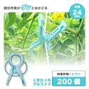 200個 くきたっちアルファF 太紐用 麻紐用 ライトブルー 水色 AF-BL200 誘引 クリップ 誘引クリップ 誘引資材 誘引器具 誘引 紐 ひも トマト ...