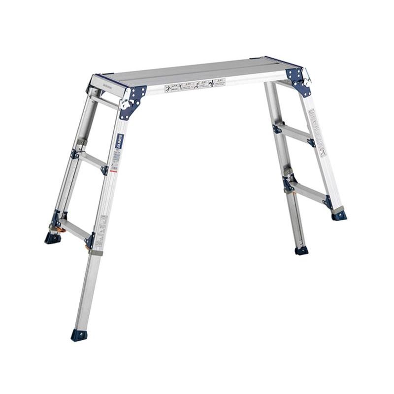 伸縮脚付足場台 天板高さ:0m73cm〜1m03cm 折畳式 伸縮構造 PXGE-712WX アルインコ 北海道不可 個人宅配送不可 代引不可