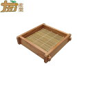 天然杉製 そばへぎ大盛用 竹す付き 20.5×20.5cm そば ナガノ産業 代引不可