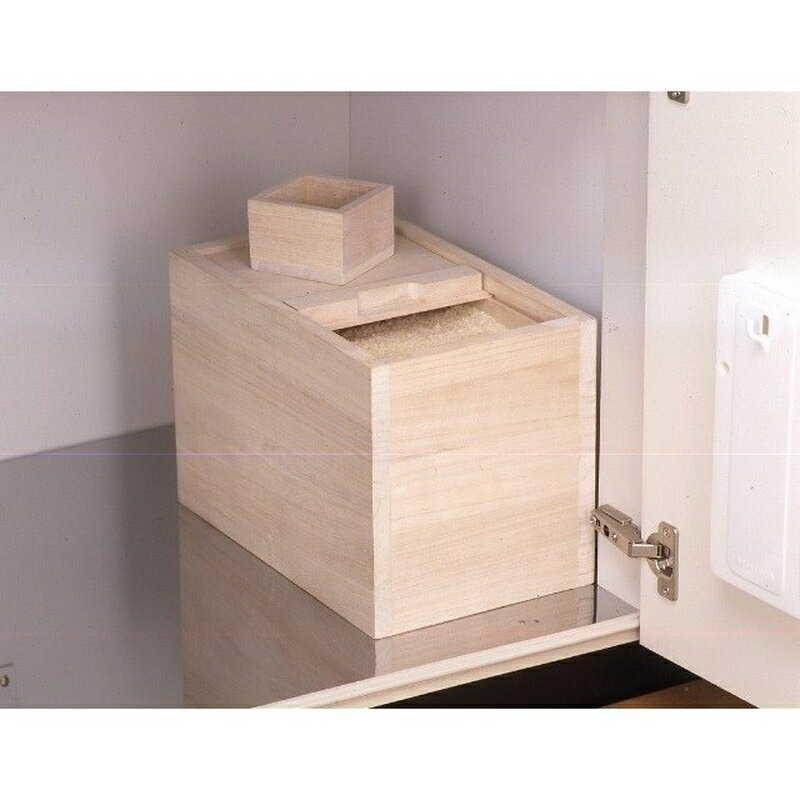 米びつ 桐 10kg 桐製米びつ ST-10 桐製一合マス付 24×39cm (スライド式フタ) 米 米櫃 日本製 桐 ナガノ産業 代引不可