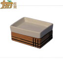 合竹製 石けん台 (合竹&陶器製) 11.2×8.4cm ナガノ産業 代引不可