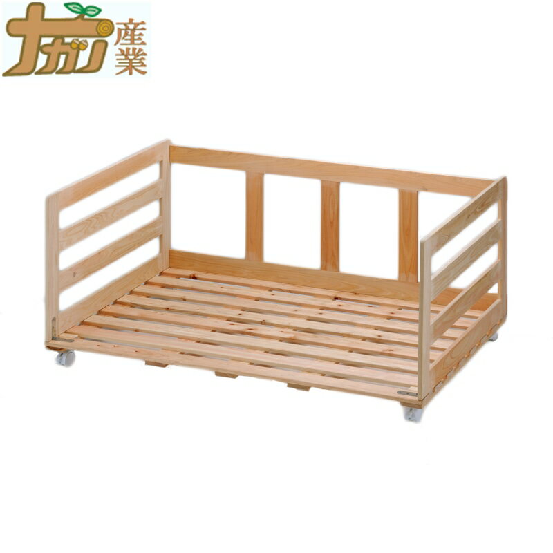 ひのきすのこワゴン 押入れ用 110×75cm 桧 すのこ ナガノ産業 ナG 送料無料 【代引不可】
