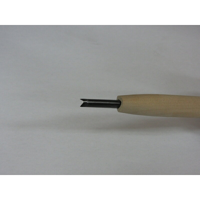 プラスワイズ業者用専門店のメール便 彫刻刀 底丸三角型 3.0mm 三木章刃物 三木市 伝統 国産 三冨 D ネコポス｜アングル2