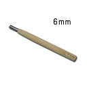 メール便 刃物鋼 彫刻刀 丸刀 6mm ヒノキ柄 刃物 職人 家具 木工 木彫 道具 道刃物工業 三冨 D