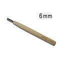 メール便 刃物鋼 彫刻刀 三角 (60度) 6mm ヒノキ柄 刃物 職人 家具 木工 木彫 道具 道刃物工業 三冨 D