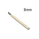 メール便 刃物鋼 彫刻刀 丸スクイ 9mm ヒノキ柄 刃物 職人 家具 木工 木彫 道具 道刃物工業 三冨 D