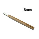 メール便 ハイス鋼 彫刻刀 極浅丸 6mm サクラ柄 刃物 職人 家具 木工 木彫 道具 道刃物工業 三冨 D