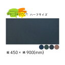 壁に貼るインテリア黒板 Re:Sketch リスケッチ 無地 ハーフサイズ 磁石 マグネット 金属 ガルバリウム 壁掛け 簡単 DIY おしゃれ 神田板金 代引不可