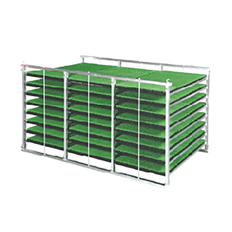 国産 アルミ 苗コンテナ 軽トラ用 水平型 120枚積 KS-120AL 軽トラック 水稲 苗箱 育苗箱 運搬 コンテナ 棚 組立式 ケーエス製販 個人宅配送不可 代引不可