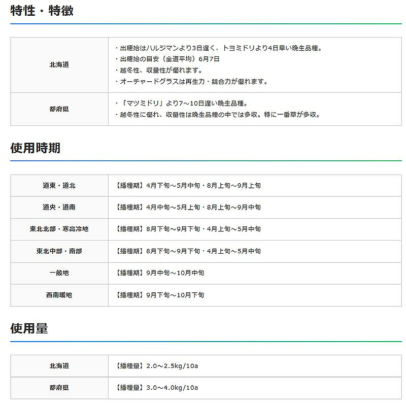 プラスワイズ業者用専門店の種 20kg PVP オーチャードグラス バッカス 晩成 牧草 緑肥 雪印種苗 米S 代引不可 (海外持出禁止 登録品種名:バッカス 農林水産省品種登録:第12590号)｜アングル2