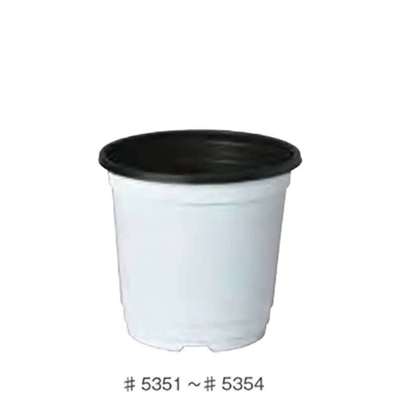 240個 #5351 BNポット 90 白 上径90mm 底径65mm 高さ84mm 園芸 プラスチックポット 鉢 明和 明W Zのサムネイル